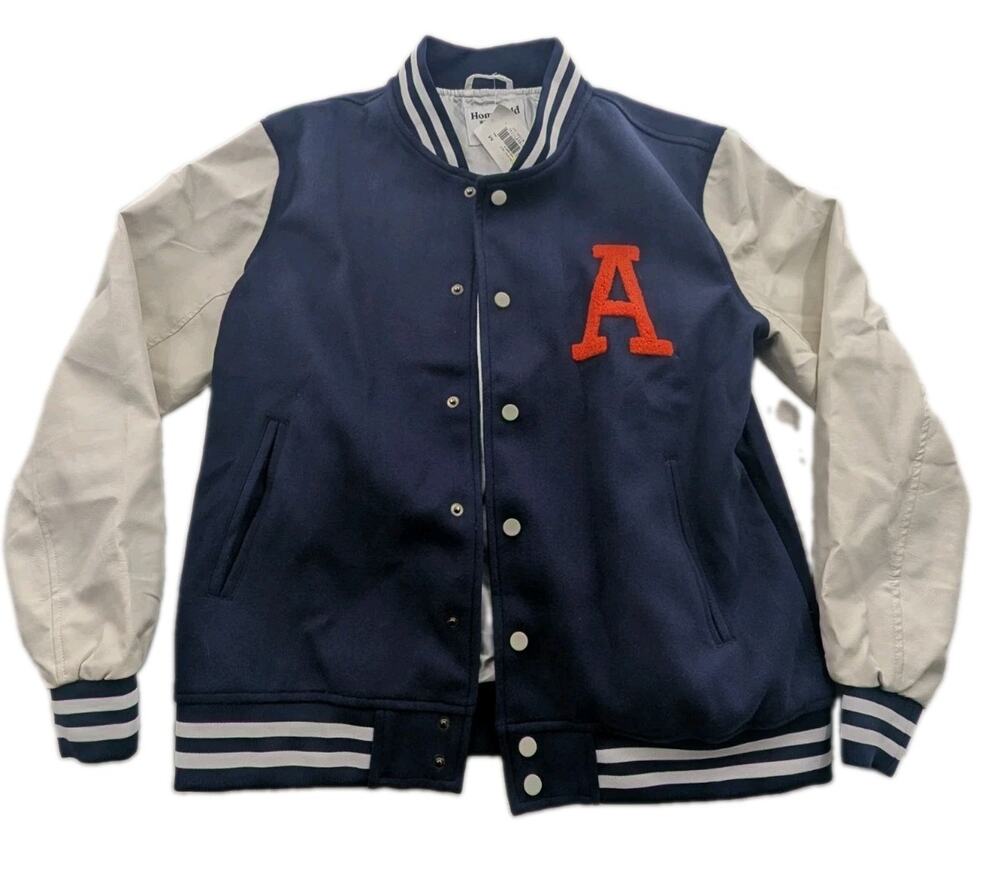 Homefield Auburn Tigers Mens Medium Retro Style Varsity Letterman Jacket NWT